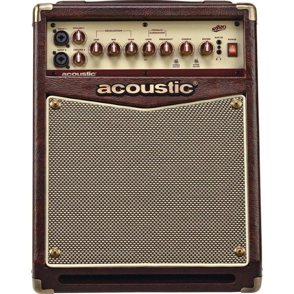 Acoustic A20 20W Acoustic Guitar Amplifier Brown/Tan Acoustic A20 20W Acoustic Guitar Amplifier Brown/Tan