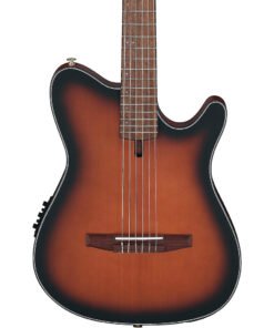 Ibanez FRH10NBSF Thinline Nylon Acoustic-Electric Guitar, Brown Sunburst