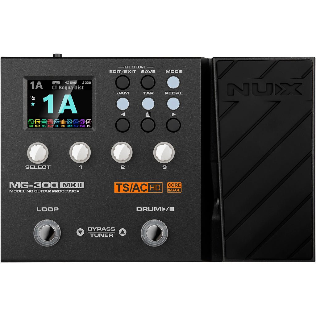 NUX MG-300MKII Multi-Effects and Amp Modeler Pedal, Black NUX MG-300MKII Multi-Effects and Amp Modeler Pedal, Black