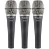 CAD Audio D38X3 Pack of 3 D38 Supercardioid Dynamic Microphones