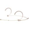 Galaxy Audio HSM3-OBG-4MIXED Dual-Ear Headset Microphone with 4 Cables (Galaxy/AKG, Shure, AudioTechnica, Sennheiser), Beige