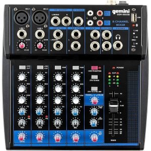 Gemini GEM-08USB 8-Channel Mixer with Bluetooth