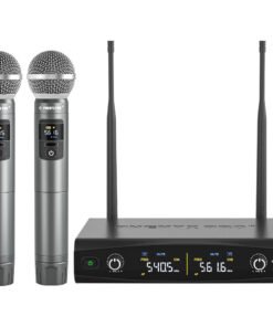 Phenyx Pro PTU-52-2H Dual Wireless Microphone System w/ Frequency Hopping (500-590 MHz)