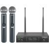 Phenyx Pro PTU-71-2H Dual Wireless Handheld Microphone System, 100 UHF Frequencies 530-580MHz