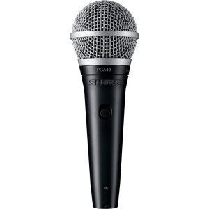 Shure PGA48-XLR Cardioid Dynamic Vocal Microphone, includes 15ft XLR Cable