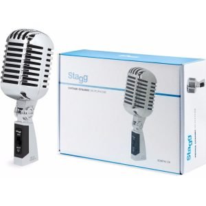 Stagg SDMP40CR Retro Vintage Microphone 50's Cardioid Dynamic Multipurpose