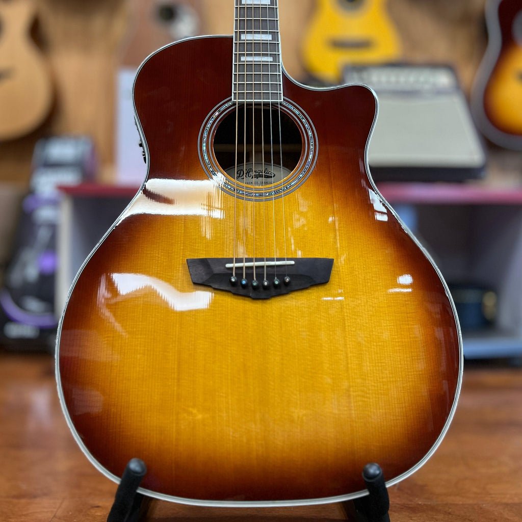 USED D'Angelico Premier Gramercy Acoustic-Electric Guitar, Iced Tea Burst USED D'Angelico Premier Gramercy Acoustic-Electric Guitar, Iced Tea Burst