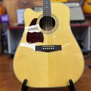 USED Ibanez AW-100LCE Left-Handed Acoustic-Electric Guitar, Natural