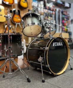 USED Tama Superstar Custom 5-Piece Drum Set w/ Hardware, Titanium Fade