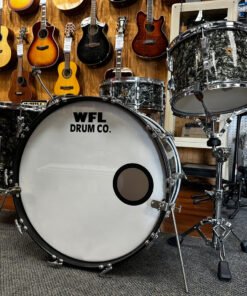 VINTAGE 1950's WFL / Ludwig 4-pc Shell Pack, Black Oyster Pearl